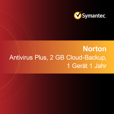 Norton Antivirus Plus, 2 GB felhőalapú biztonsági mentés, 1 eszköz 1 év