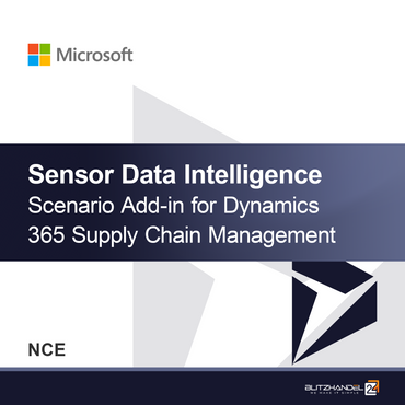 Érzékelőadat-intelligencia forgatókönyv bővítmény a Dynamics 365 Supply Chain Management (NCE) számára