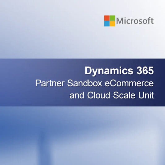 Dynamics 365 Partner Sandbox e-kereskedelem és felhőskálázási egység