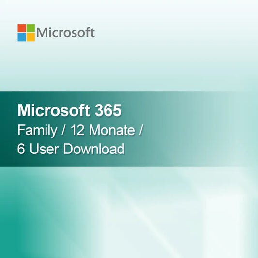 Microsoft 365 Family / 12 hónap / 6 felhasználó letöltés