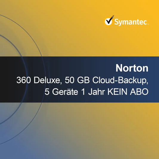 Norton 360 Deluxe, 50 GB felhőalapú biztonsági mentés, 5 eszköz 1 év NINCS ELŐFIZETÉS