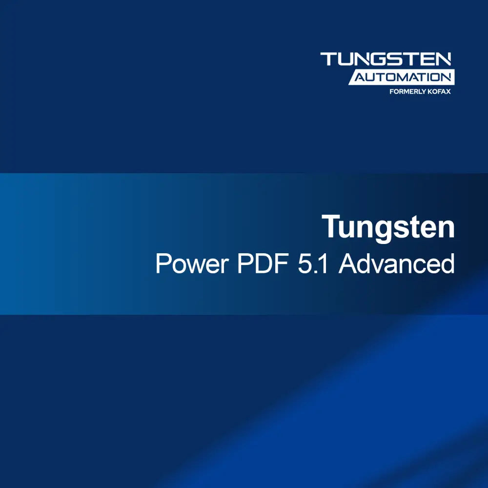Tungsten Power PDF 5.1 Haladó