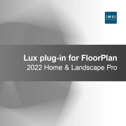Lux bővítmény a FloorPlan 2022 Home & Landscape Pro-hoz