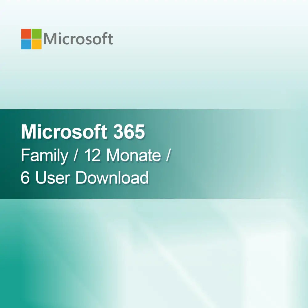 Microsoft 365 Family / 12 hónap / 6 felhasználó letöltés