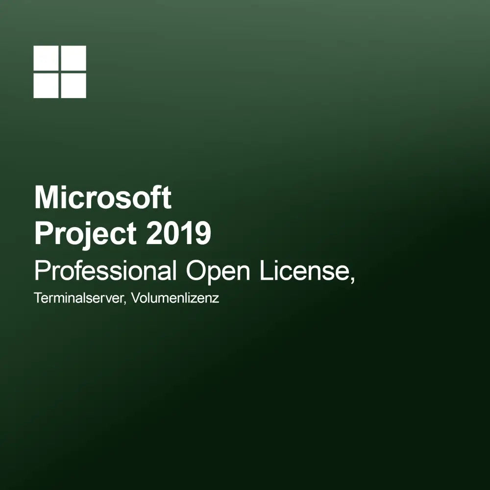 Microsoft Project 2019 Professional Nyílt Licenc, Terminálszerver, Tömeges licenc