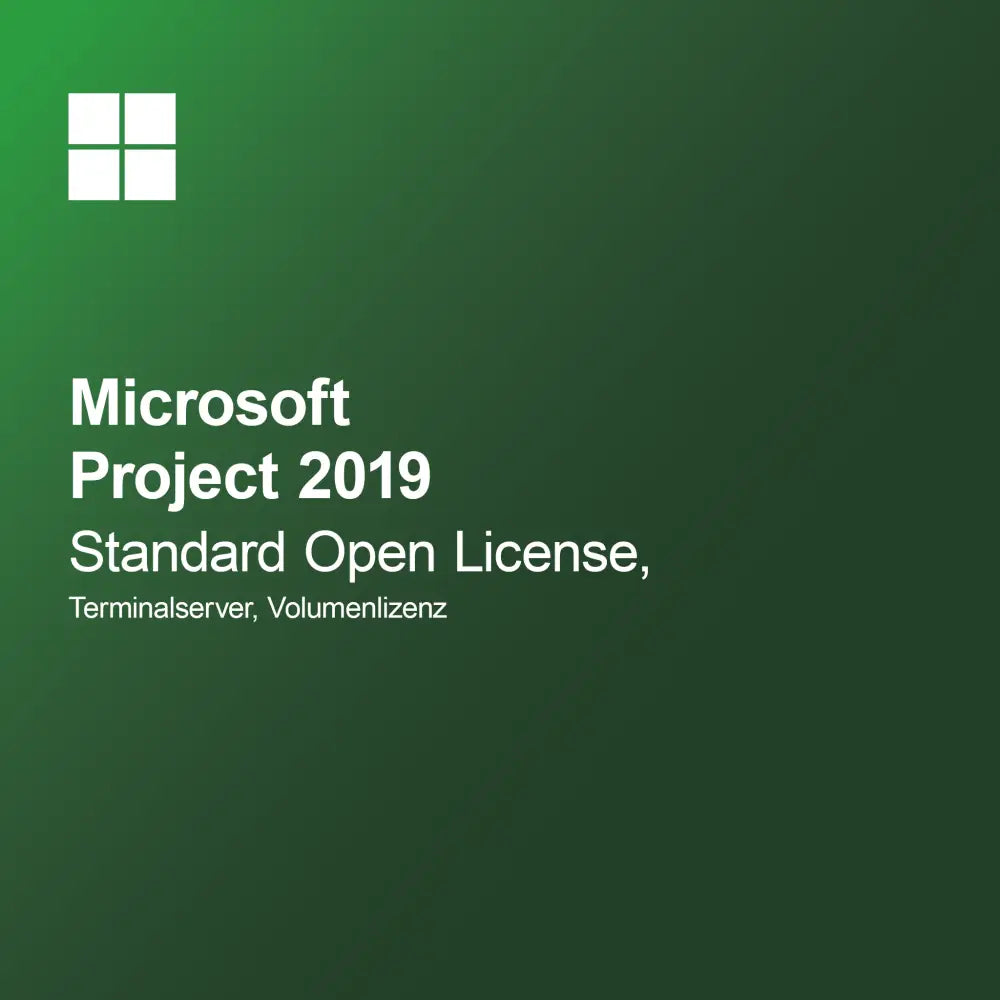 Microsoft Project 2019 Standard Nyílt Licenc, Terminálszerver, Tömeges licenc