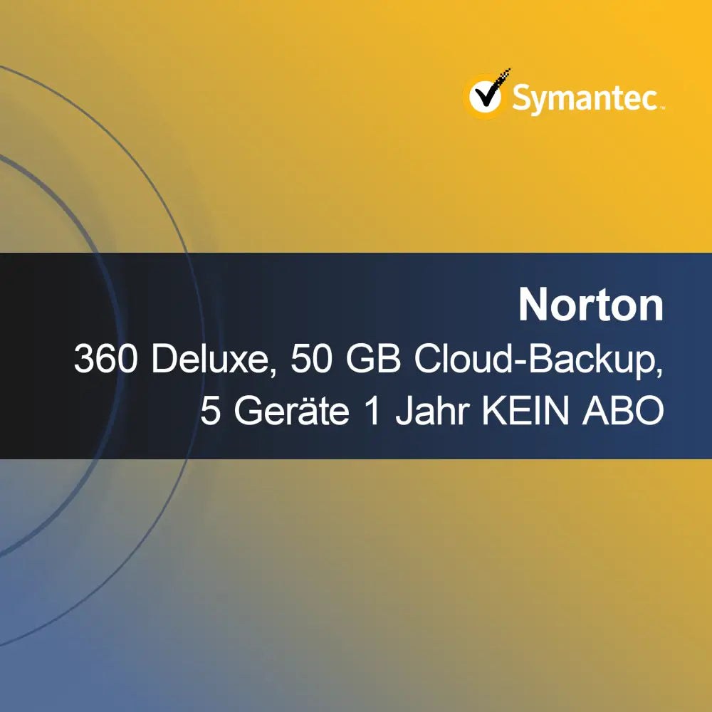 Norton 360 Deluxe, 50 GB felhőalapú biztonsági mentés, 5 eszköz 1 év NINCS ELŐFIZETÉS