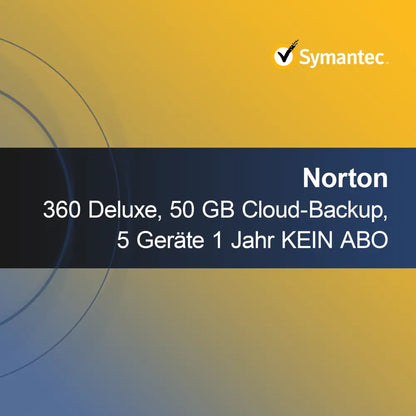 Norton 360 Deluxe, 50 GB felhőalapú biztonsági mentés, 5 eszköz 1 év NINCS ELŐFIZETÉS