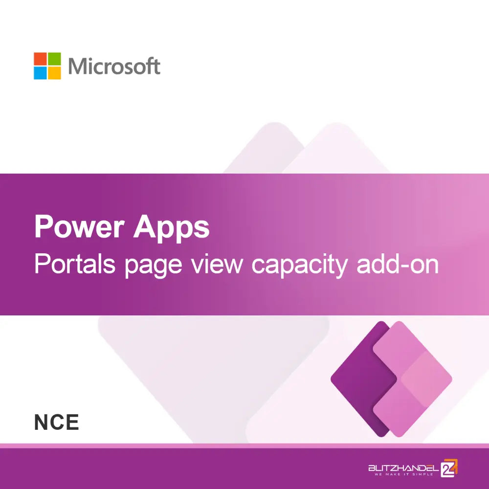 Power Apps Portals oldalmegtekintési kapacitás bővítmény (NCE)