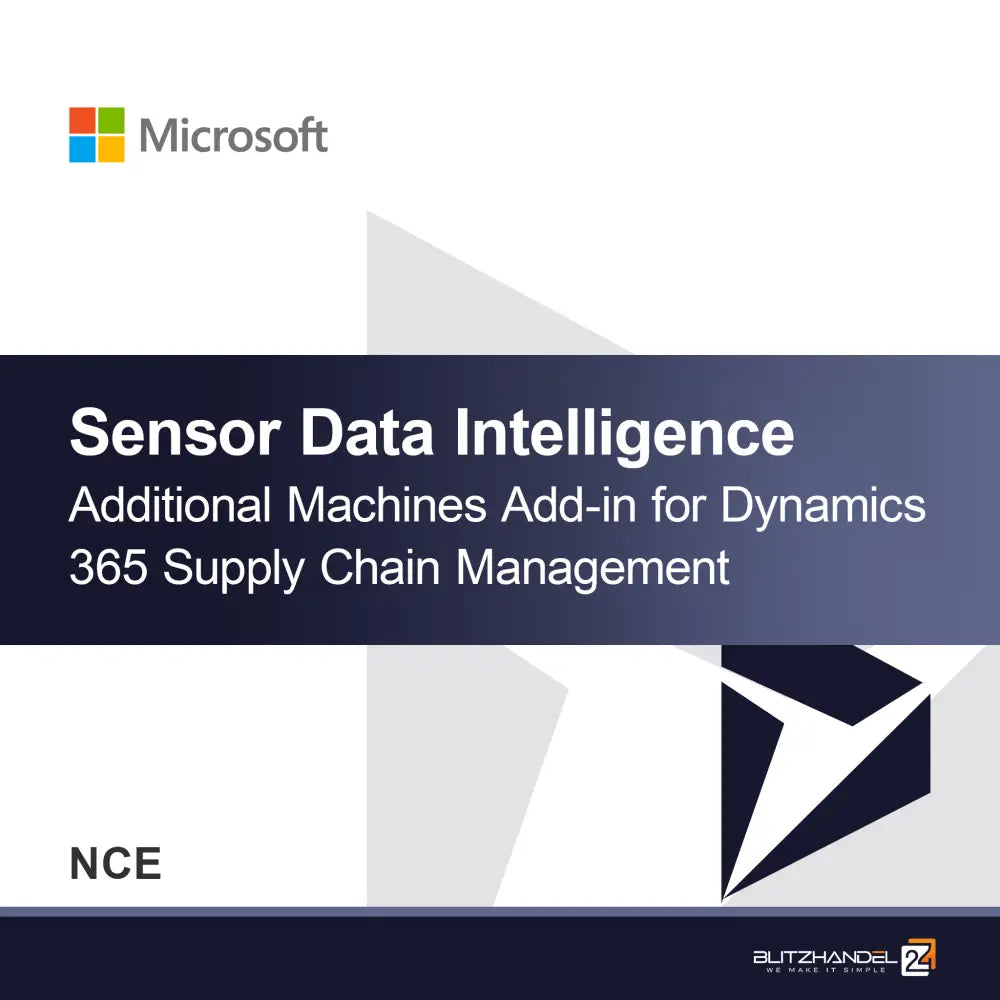 Sensoradat-intelligencia további gépek bővítmény a Dynamics 365 Supply Chain Management (NCE) számára